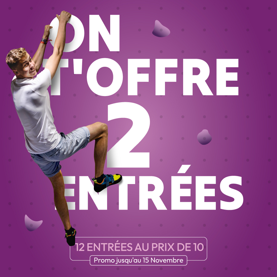 Climb Up Lille Wambrechies : 12 entrées au prix de 10